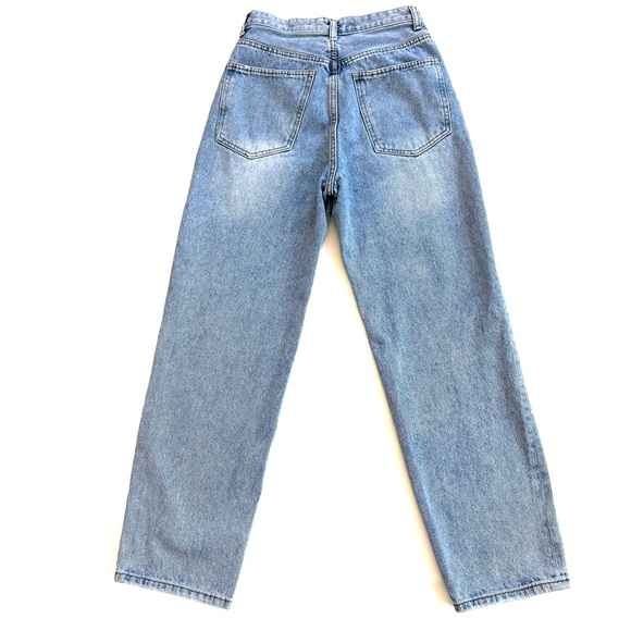 THE KRIPT GAVIN Y2K ASYMETRICAL BUTTON-FLY SLOUCHY LIGHT WASH SKATER JEANS SzS/4 - Picture 4 of 14